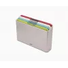 Joseph Joseph Folio Icon 4-Piece Multicolour Chopping Board Set with Storage Case, Graphite/Silver