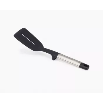 Joseph Joseph Elevate Stainless Steel Silicone Slotted Turner - Black/Grey