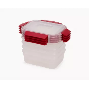 Joseph Joseph Nest Lock 4-Piece Red Food Container Set 1.1 L