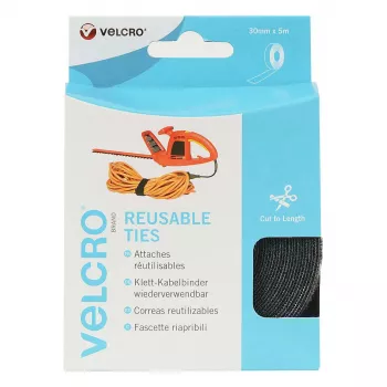 VELCRO ONE-WRAP Hook-and-Loop Tape 30 mm x 5 m Black