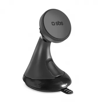 SBS Universal Magnetic Wide Suction Cup Car Phone Holder Compatible with MagSafe - Black