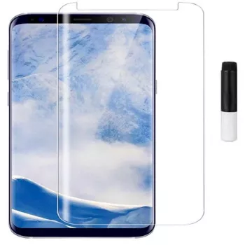 EVELATUS Samsung Galaxy S9 Plus Clear Glass UV Screen Protector with Liquid Glue