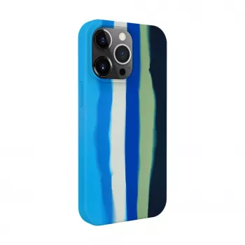 Evelatus Apple iPhone 15 Pro Silicone Case Multicolour Blue