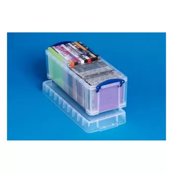 Really Useful Box 6.5 Litre CD/DVD Storage Box - Holds 36 CDs or 20 DVDs - Clear