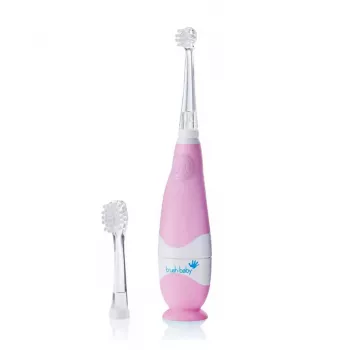 BRUSH-BABY Baby Sonic Sonic Electric Toothbrush 0-3 Years Pink