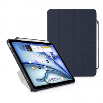 Pipetto Origami No3 Pencil Case for iPad Air 11 (M2/M3) / iPad Air 10.9 (4th Generation/5th Generation), Dark Blue
