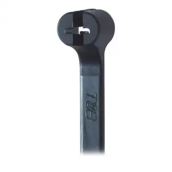 ABB Ty-Rap Cable Tie 200x2.4mm Black UV-Resistant TY232MX (100 Pack)