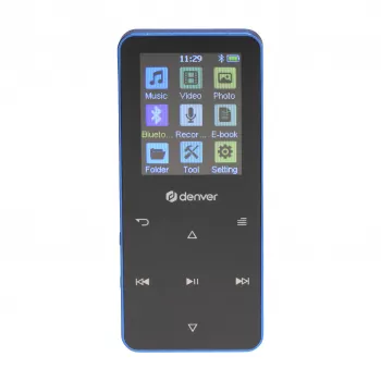 Denver MP-1830BU MP4 Player with Bluetooth, 1.8