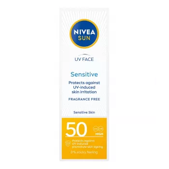 NIVEA Sun Sensitive face sun cream LSF50, 50ml