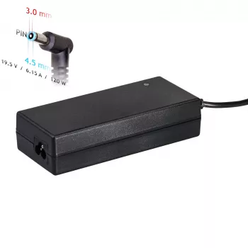 Akyga AK-ND-45 Laptop Power Supply for HP, 120 W, 19.5 V / 6.15 A, 4.5 x 3.0 mm with Pin