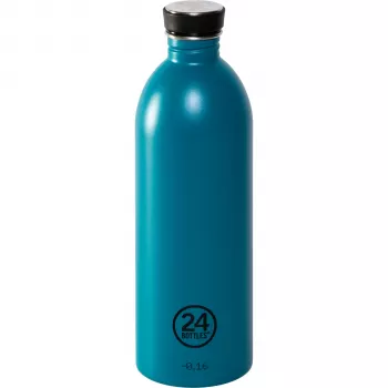 24Bottles Atlantic Bay 1000 ml Stainless Steel Water Bottle - Blue - Fitness Hiking Sports