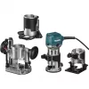 Makita RT0702CX3J Edge Router 710W 8mm Collet with 3 Bases MAKPAC Case