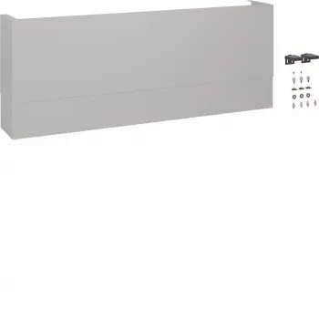 Hager FZ1300TB Telescopic Cable Management Panel for universZ, Height 350-680mm, Depth 205mm, Metallic Grey