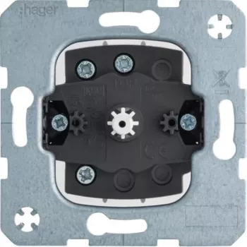 Hager WDE384103 Roller Shutter Rotary Switch 1-Pole Flush-Mounted Push-Toggle Function