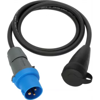 Brennenstuhl CEE Adapter Cable 230V 16A 1.5m Schuko Coupling IP44 Black/Blue