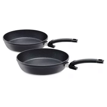Fissler Adamant Comfort Frying Pan Set 28cm + 24cm, Non-Stick, Induction Compatible, 2-Piece
