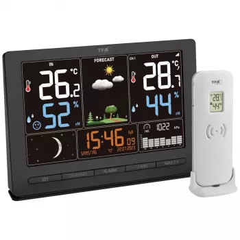 TFA 35.1118.01 Black SEASON Radio Weather Station