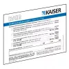 Kaiser Elektro Schott Identification Label Set DE/GB/FR/IT 9473-91