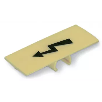 WAGO 285-440 Marking Strip, Yellow, Black Print, 10 Markers per Strip, 10 Strips per Card, 100 Total Markers, for 285 Series Terminal Blocks