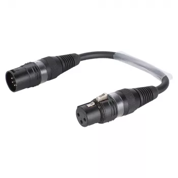 Sommer Cable Adapter Cable, XLR Socket 3-Pin to XLR Plug 5-Pin, Black, 0.15 m (B2FAU0015-SW)