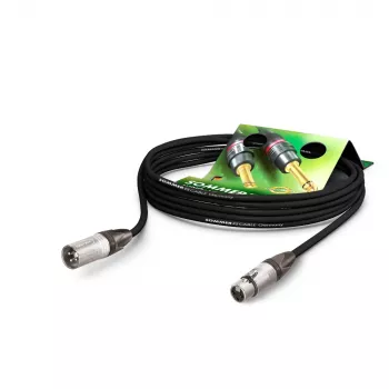 Sommer Cable SC-Primus Microphone Cable, 2 x 0.50 mm², XLR 3-Pin Female to XLR 3-Pin Male, NEUTRIK, Black, 15 m (PRMFU1500-SW)