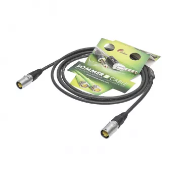 Sommer Cable SC-Mercator CAT.7 PUR Network Cable, 8 x 0.14 mm², RJ45 to RJ45, NEUTRIK, Black, 3 m (P7NE-0300-SW)