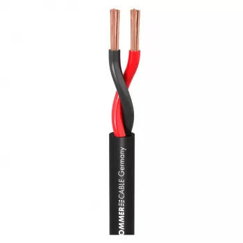 Sommer Cable 440-0051 Meridian Mobile SP240 2 x 4.0 mm² Speaker Cable - Black - Sold per Metre