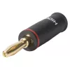 Sommer Cable HICON Banana Plug Screw Terminal Connection, Red Coding, 4 mm, Gold-Plated