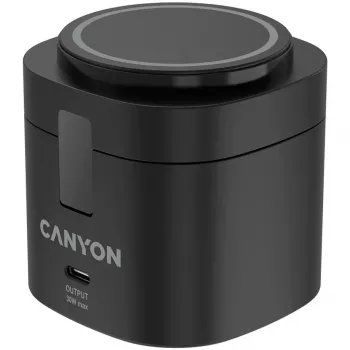 Canyon 4 in 1 Wireless Charging Stand, 30W max, Size: 70x70x70,3mm, Weight: 414g, with 1M Cable, Black