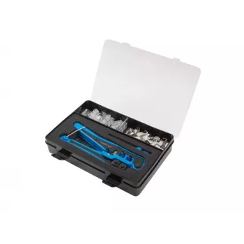 LANBERG NT-0303 Network Tool Kit - Crimping Tool, Cable Stripper, 10x RJ45 Cat.5e Plugs