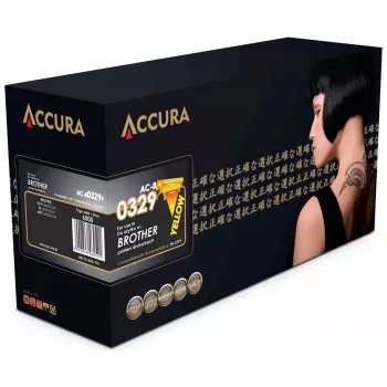 Accura Compatible Toner Cartridge (TN-329Y) Yellow High Yield for Brother