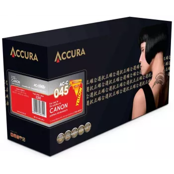 Accura Compatible Toner Cartridge Canon CRG-045HY, Yellow, High Yield