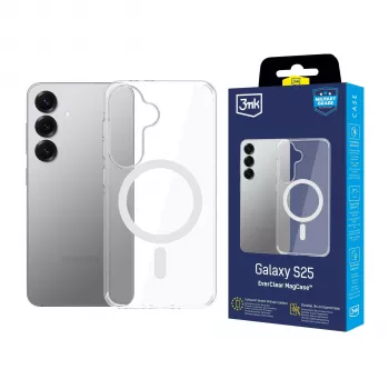 3MK EverClear MagCase for Samsung Galaxy S25 - Transparent