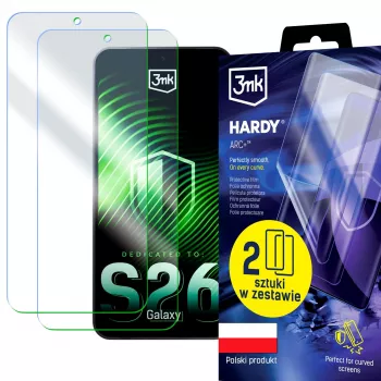 3MK PROTECTION Samsung Galaxy S26 - 3mk Hardy ARC+ Screen Protector Film (2-Pack)