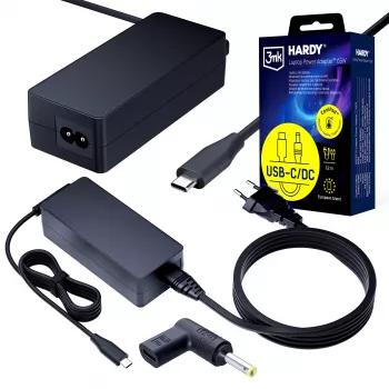 3MK PROTECTION 65W Universal Laptop Power Adapter 20V USB-C/DC 4.0x1.7mm - 3mk Hardy