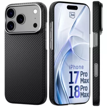 3MK PROTECTION Apple iPhone 17 Pro Max Hardy Aramid MagCase - Black