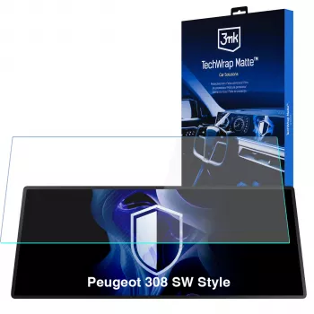 3MK PROTECTION Peugeot 308 SW Style - 3mk TechWrap Matte Centre Display Screen Protector