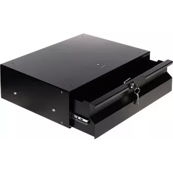 Stalflex RD19-3U-320B 19-inch 3U Server Rack Drawer, 320 mm Usable Depth, Black