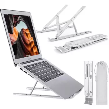 MOZOS N3 SV Ergonomic Aluminium Laptop Stand for 10-17.3 inch Laptops, Silver