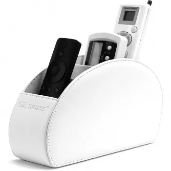 MOZOS RCH-1 Leather Remote Control Organiser White