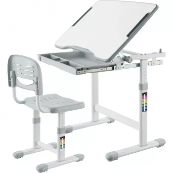 MOZOS DC-SET Adjustable Desk and Chair Set Grey