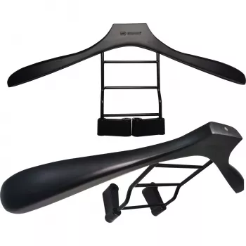 MOZOS WS-BK Car Clothes Hanger for Headrest, Black/Silver, Stainless Steel & ABS, 20 kg Load Capacity