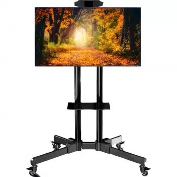 MOZOS 1500 Mobile TV Stand for 32-70 inch TVs and Monitors, Black