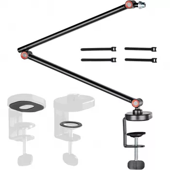 MOZOS SB44 Desktop Microphone Arm Stand, Black