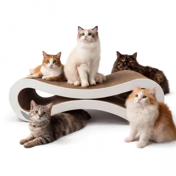 MOZOS KITTY-SPIKE Cat Scratching Post & Lounger for Cats, Cardboard, Large, 86 cm XXL