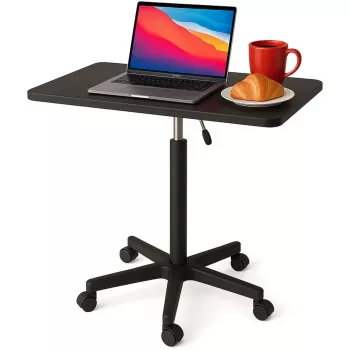 MOZOS SPM4-BK Mobile Laptop Table with Height Adjustment