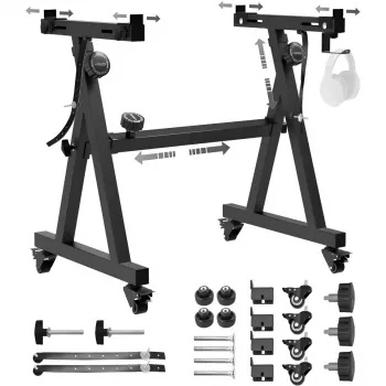 MOZOS KSX6 X-Style Keyboard Stand with Castors for Digital Piano
