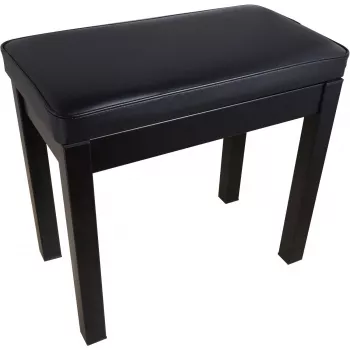 MOZOS PB03 Piano Bench – Height-Adjustable, Faux Leather, Black