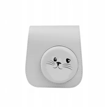 LOVEINSTANT Protective Case for Fujifilm Instax Mini 11 - Cute Cat Design, Grey