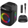Tonsil Party Dance 800 Portable Bluetooth Party Speaker with Karaoke, Disco LED, 80 W RMS, 2x8 inch Woofers, Black